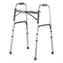 Folding Walker Aluminum Mobility Walker Aid with Adjustable Height 350LBS