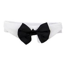 Black Satin Bowtie Collar Small