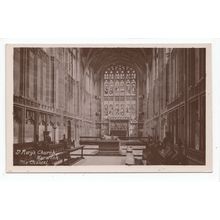 The Chancel St Mary's Church Warwick RP Postcard