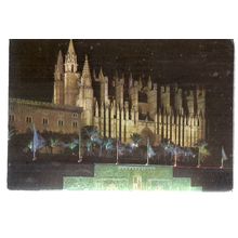 CATHEDRAL, PALMA, SPAIN used vintage postcard 1973 =