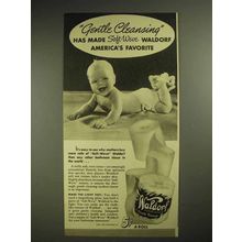 1940 Scott Tissue Waldorf Toilet Paper Ad - Gentle Cleansing