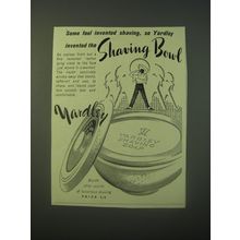 1940 Yardley Shaving Bowl Ad - Some fool invented shaving