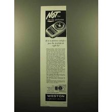 1959 Weston Master III Exposure Meter Ad - Not So-So