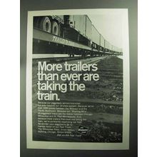1968 The Milwaukee Road Railroad Ad - More Trailers