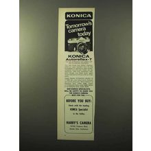 1969 Konica Autoreflex-T Camera Ad - Tomorrow's Camera