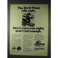1972 Weaver Qwik-Point Rifle Sight Ad!