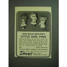 1974 Downs Joan Walsh Anglund's Little Girl Pins Advertisement