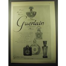 1950 Guerlain Perfume Ad - Easter! Spring! Give her Guerlain perfumes of course