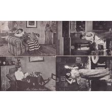 Lettice Fairfax Violet Lloyd Vanburgh Maud Hoffman 4x Actress Yes Or No Postcard