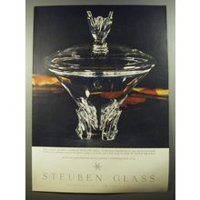 1954 Steuben Glass Covered Centerpiece Advertisement