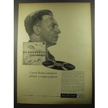 1954 RCA Victor Record Advertisement - Rubinstein plays Brahms