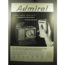1957 Admiral Model HFR21F42 Television Ad - New (and wonderful) from Admiral