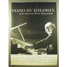 1961 Baldwin Piano Ad - Piano by Baldwin at the Request of Benno Moiseiwitsch