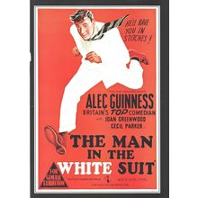 THE MAN IN THE WHITE SUIT Alec Guinness :- FILM "POSTER" PICTURE ~ POST FREE