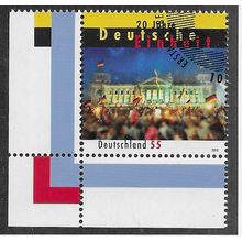 GER 2010 €0.55 '20TH ANN OF REUNIFICATION '(CORNER) FINE USED (EBID54-034)