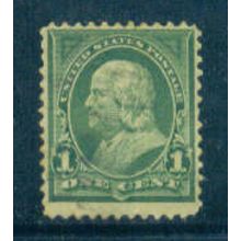 Used 279 1c Benjamin Franklin Fine M04375