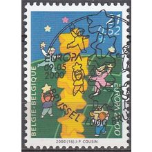 Belgique 2000 Michel 2973 O Cote (2008) 1.50 € Europa CEPT Tour d'étoiles