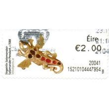 Eire Post & Go. e2-20 Value. Salamanda Pendant c1588. Fine Used On Piece