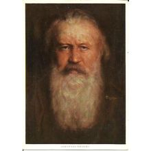 Music JOHANNES BRAHMS Art Postcard (Ackermann 7080)