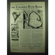 1931 Portland Oregon Ad - Columbia River Basin