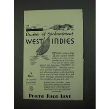 1931 Porto Rico Line Ad - Cruises of Enchantment