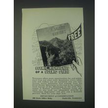 1947 Department of Conservation Tennesse Ad - Scenic Highlights