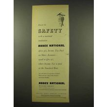1956 Abbey National Ad - Invest in Safety