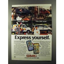 1985 GMC Safari Van Ad - Express Yourself