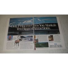 1989 Princess Cruises Ad - Gavin MacLeod - Alaska's Biggest Attractions
