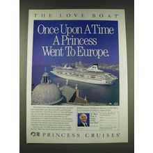 1989 Princess Cruises Ad - Gavin MacLeod - The Love Boat Once upon a time