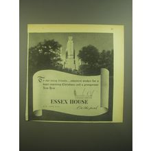 1945 Essex House Hotel Ad - To our many friends Sincerest wishes