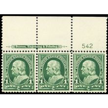 279, Mint NH PL# Strip of Three Stamps CV $85+ *..* Stuart Katz