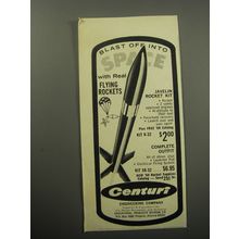 1969 Centuri Javelin Model Rocket Ad - Blast off into space