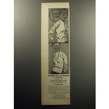 1957 Franklin Simon Fashion Ad - Shetlands our #1 Bramley for '57