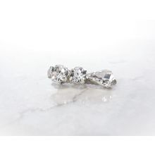 Small crystal alligator hair clip for fine thin hair