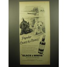 1959 Black & White Scotch Ad - art by Morgan Dennis - Popular coast-to-coast
