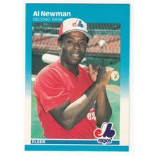 1987 Fleer Al Newman baseball Rookie card #327 - RC