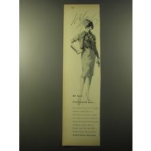 1960 Lord & Taylor Dress by Adele Martin Ad - At last, I've found you