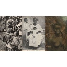 Of The Dahomey Warriors Antique African Postcard