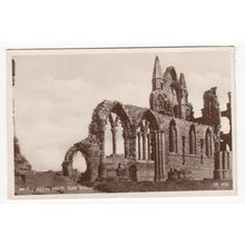 North Side Interior Whitby Abbey Postcard RP Yorkshire 456