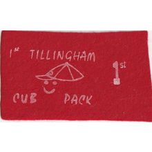 Scout Badge UK - 1st Tillingham Cub Pack - Felt (A1)