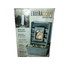 Homedics Envirascape Relaxation Photo Fountain Picture Frame 2" x 2 1/2" Picture