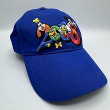 Disney Parks Minnie Mouse Youth Hat Coral Pink Heart Cap Adjustable Kids Girls