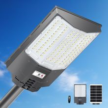 6000W Solar Street Lights Outdoor, 550000LM 7000K Solar Parking Lot Lights Dusk