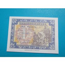 Espana Spain 1940 1 Peseta Banknote Reproduction - 15