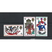 GB.Christmas.Children's Toys set of 3.Mounted Mint.Jul25a