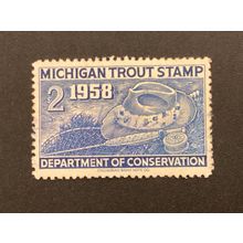 ICOLLECTZONE US Michigan 1958 Very Fine used