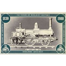 Jenny Lind Midland Railway Victorian Train Postcard