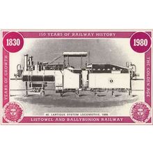 Lartigue System Train 1888 Listowel & Ballyunion Railway Postcard