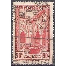Maroc 1933 Michel 107 O Cote (2005) 0.40 € Fès La médersa Attarine Cachet rond